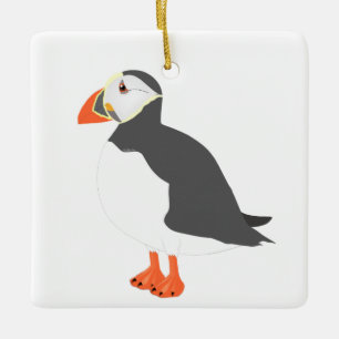 Ornamento De Cerâmica Puffin Ornament