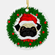 Pug do papai noel