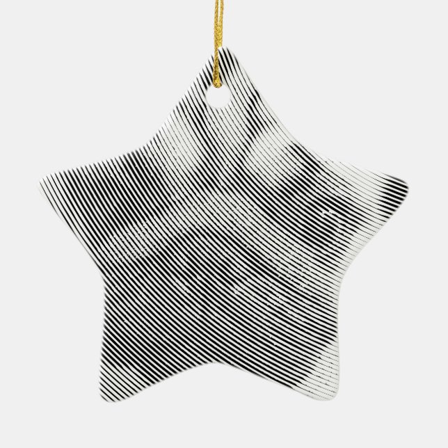 Ornamento De Cerâmica Pug Face (Frente)