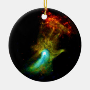 Ornamento De Cerâmica Pulsar B1509 - Nebulosa de Raios-X Mão de Deus Fot