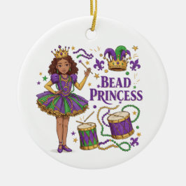 Ornamento De Cerâmica Pulseira de Contas com Foto Personalizada Princesa