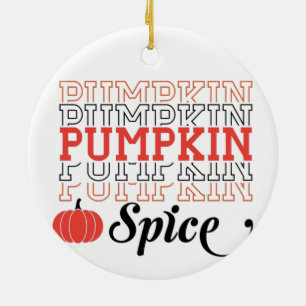 Ornamento De Cerâmica Pumpkin Spice