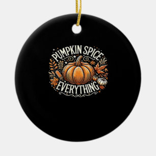 Ornamento De Cerâmica Pumpkin Spice All Slogan Cote