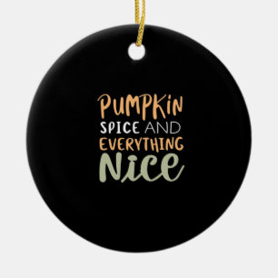Ornamento De Cerâmica Pumpkin Spice E Tudo O Que É Boa Cotação De Outono