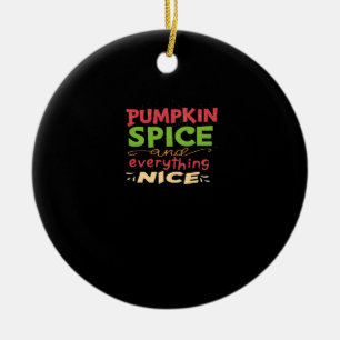 Ornamento De Cerâmica Pumpkin Spice E Tudo O Que É Boa Design