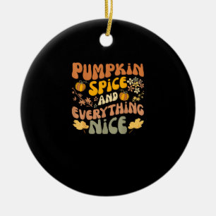 Ornamento De Cerâmica Pumpkin Spice E Tudo O Que É Boa Queda