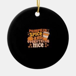 Ornamento De Cerâmica Pumpkin Spice e Tudo o que é bom