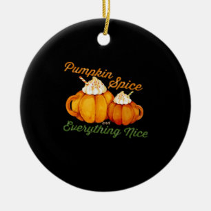 Ornamento De Cerâmica Pumpkin Spice E Tudo O Que É Bonito Queda Design