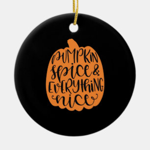 Ornamento De Cerâmica Pumpkin Spice E Tudo O Que É Legal - Fall Season