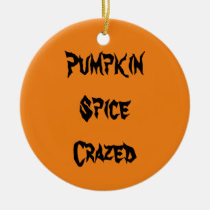 Ornamento De Cerâmica Pumpkin Spice Louca