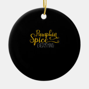 Ornamento De Cerâmica Pumpkin Spice Tudo