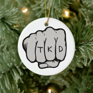 Ornamento De Cerâmica Punho das artes marciais TKD