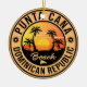 Ornamento De Cerâmica Punta Cana Dominican Beach Vintage Retro Metal Orn (Frente)