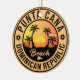 Ornamento De Cerâmica Punta Cana Dominican Beach Vintage Retro Metal Orn (Lateral)