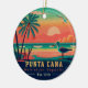 Ornamento De Cerâmica Punta Cana DR. Retro Sunset Souvenirs 1960 (Lateral)