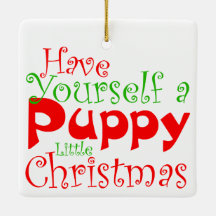Puppy Natal Feriado Pet Ornament