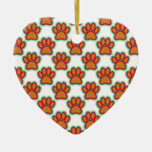 Ornamento De Cerâmica Puppy Paws