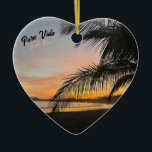 Ornamento De Cerâmica Pura Vida Costa Rica Christmas Ornament<br><div class="desc">Dreaming of Costa Rica this Christmas?
Treat your tree to a taste of the pura vida...  and maybe book a plane ticket.</div>