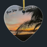 Ornamento De Cerâmica Pura Vida Costa Rica Christmas Ornament<br><div class="desc">Dreaming of Costa Rica this Christmas?
Treat your tree to a taste of the pura vida...  and maybe book a plane ticket.</div>