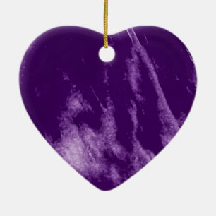 ORNAMENTO DE CERÂMICA PURPLE HEART BONITO ORN