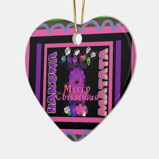 Ornamento De Cerâmica Púrpura Bebê Simba Feliz Coleção de Natal (Esquerda)