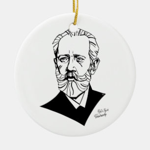 Ornamento De Cerâmica Pyotr Tchaikovsky