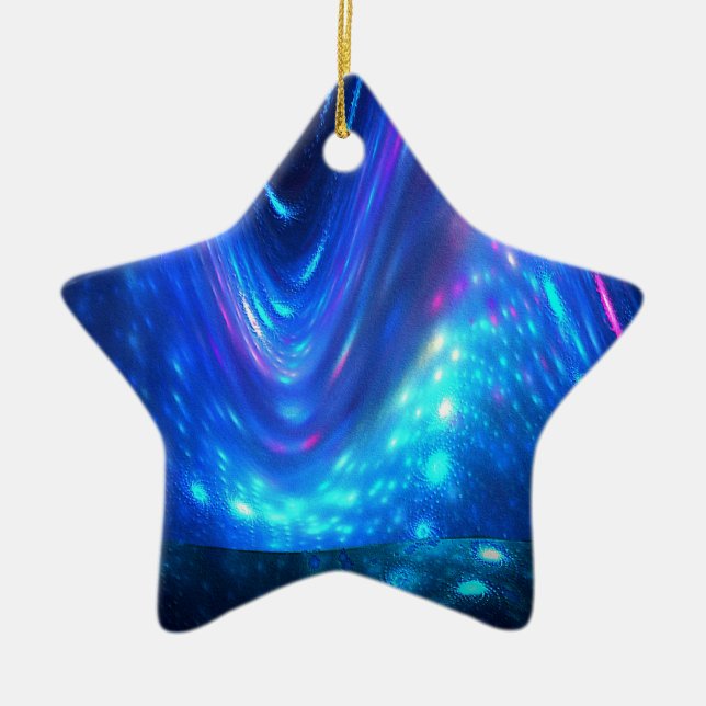 Ornamento De Cerâmica Qaanaaq - Luzes Nortes (Frente)