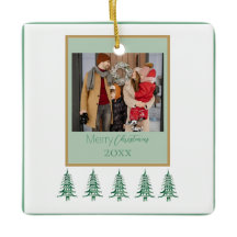 Quadro de 1 Foto em Pagodas Árvores de Natal Verde