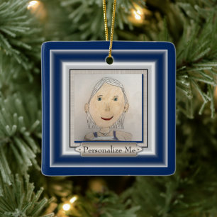 Ornamento De Cerâmica Quadro Personalizado para Adicionar a Arte ou Foto