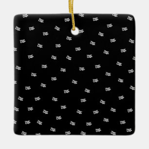 Ornamento De Cerâmica Qualquer imagem, design ou logotipo carregado alea