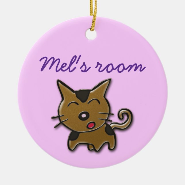 Ornamento De Cerâmica Quarto de Mel (Frente)