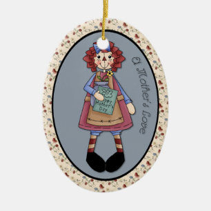 Ornamento De Cerâmica Que "Um Amor de Mãe", Annie Ornament