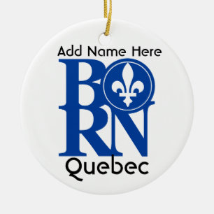 Ornamento De Cerâmica Quebeque NASCIDA