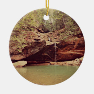 Ornamento De Cerâmica Quedas na floresta