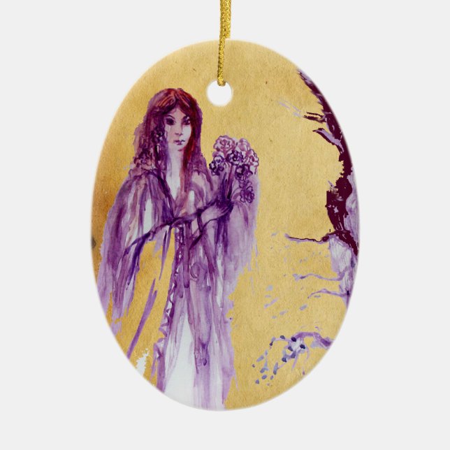 ORNAMENTO DE CERÂMICA QUEEN GUINEVERE / ARTHUR LEGENDA DO REI (Frente)