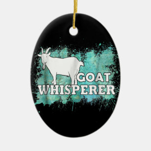 Ornamento De Cerâmica Queijo Whisperer Goats Farmer