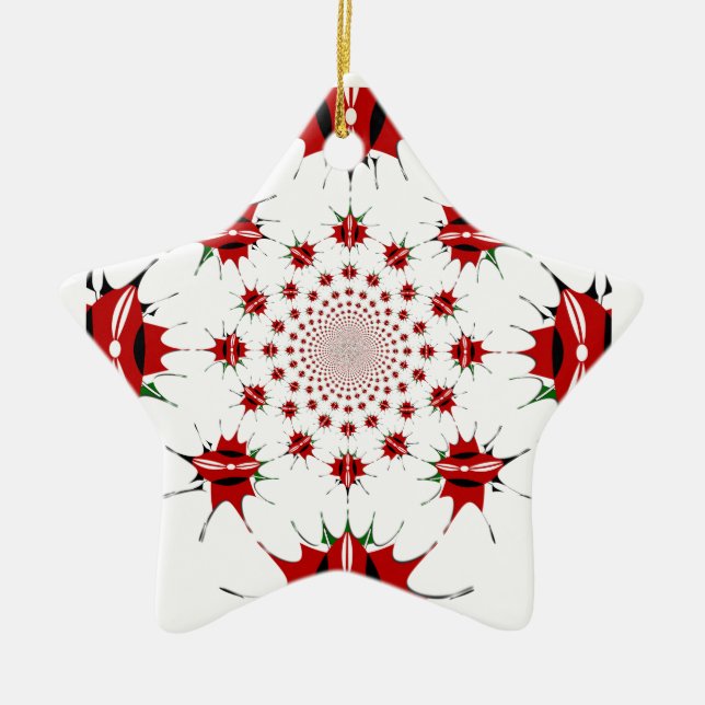 Ornamento De Cerâmica Quênia Mágico: Kaleidoscope 🇰 identidade cultural (Frente)