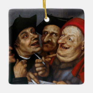 Ornamento De Cerâmica Quentin Matsys - O Contrato de Compra