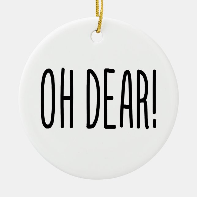 ORNAMENTO DE CERÂMICA QUERIDA! (Frente)