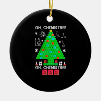 Ornamento De Cerâmica Quimistree Chemistree Engraçado Ciência