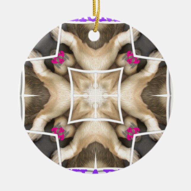 Ornamento De Cerâmica Quota de Leão (Frente)