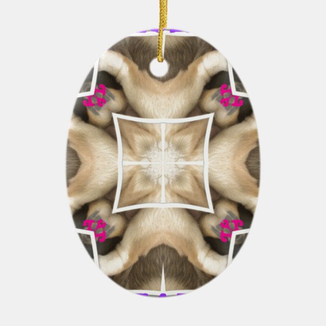 Ornamento De Cerâmica Quota de Leão (Frente)