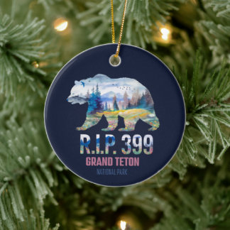 Ornamento De Cerâmica R.I.P. 399 A Rainha do Urso dos Tetos