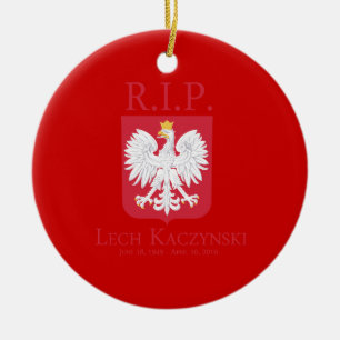 Ornamento De Cerâmica R.I.P. Lech Kaczynski