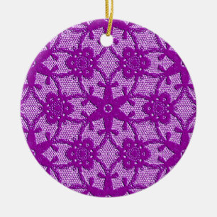 Ornamento De Cerâmica Raça antiga - roxo ametista