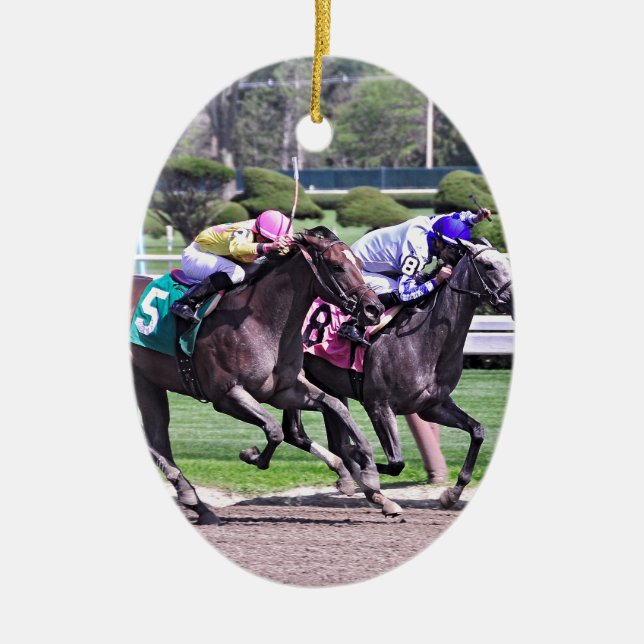 ORNAMENTO DE CERÂMICA RACO DE SARATOGA HISTÓRICA (Frente)