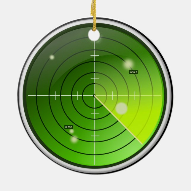 Ornamento De Cerâmica Radar (Traseira)