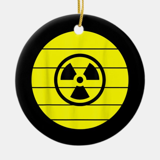 Ornamento De Cerâmica Radiação de Engenheiro nuclear — Luz de Sol de Vin (Frente)