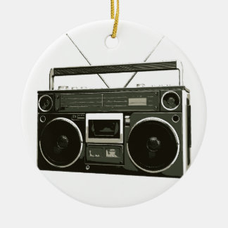 Ornamento De Cerâmica Rádio do estéreo de Boombox