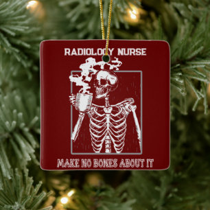 Ornamento De Cerâmica Radiologia Funny X-ray Personalizável para Trabalh